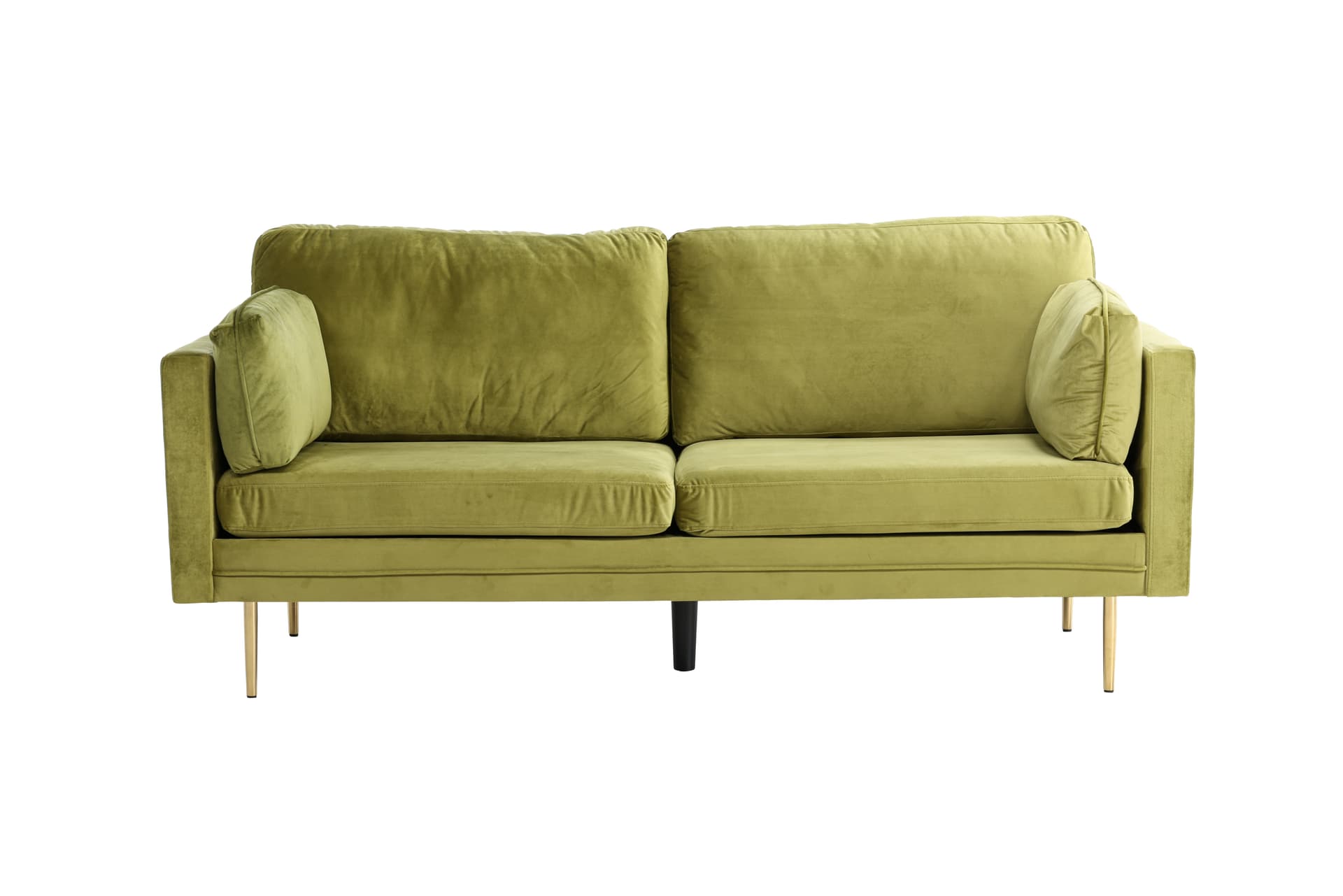 Boom Sofa 3 Personen velour grün.