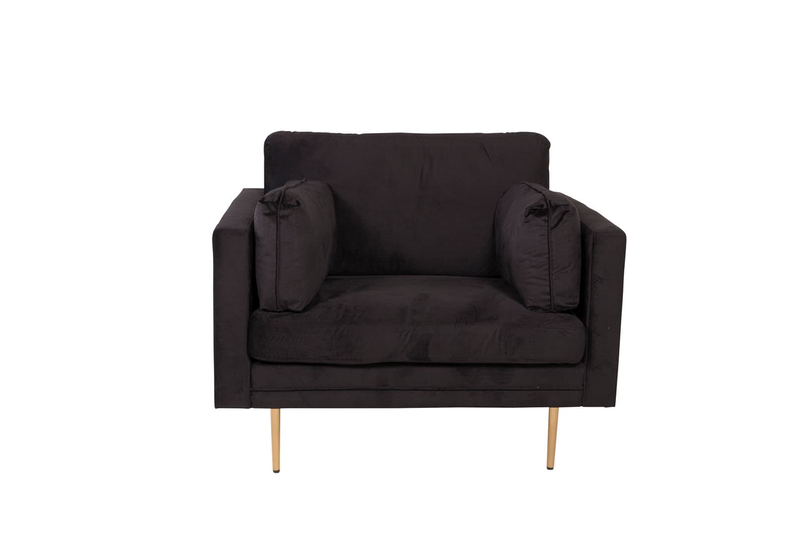 Boom Sessel Velour schwarz.