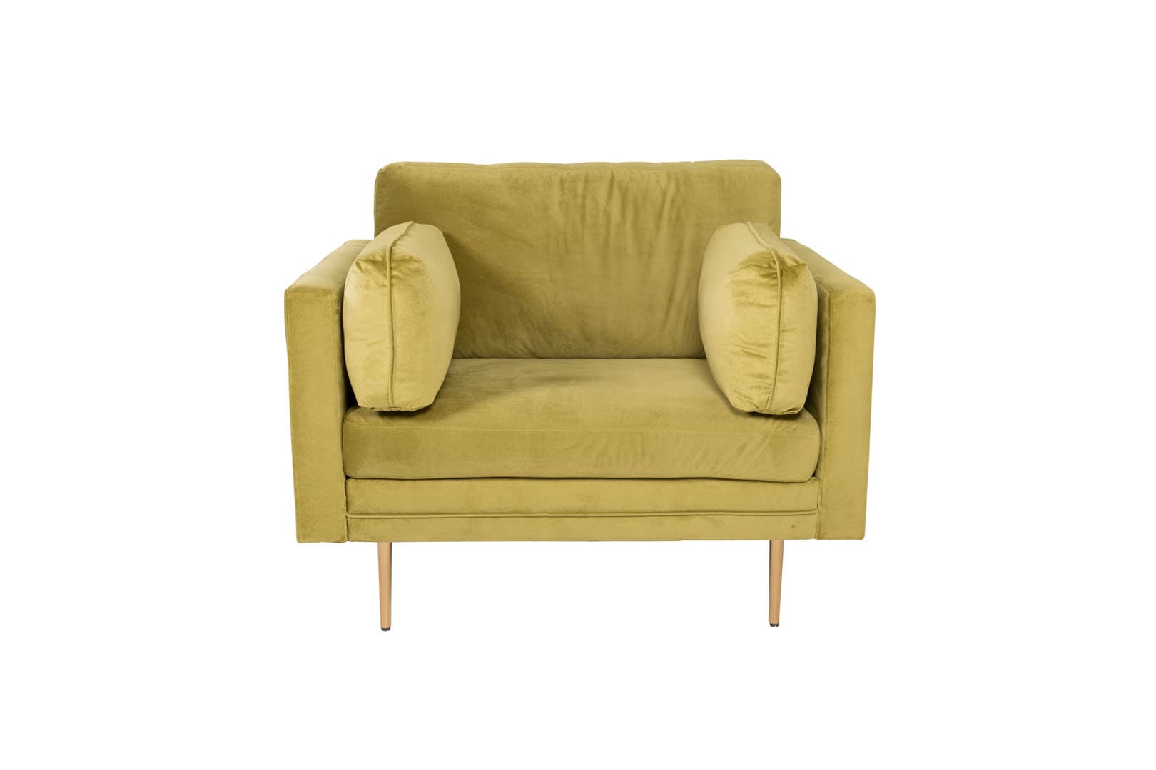 Boom Sessel Velour grün.