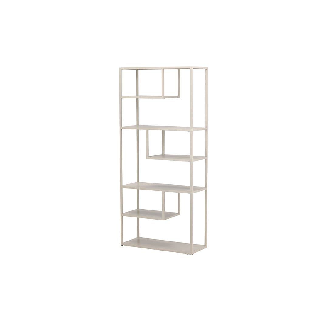 Staal Regal 6 Regale beige.