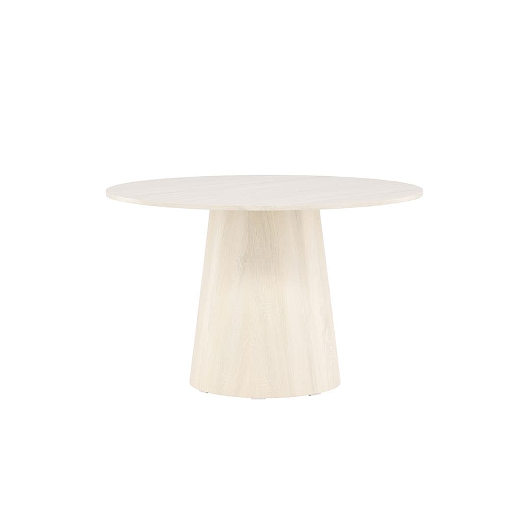Lanzo Esstisch Ø120 cm whitewash.