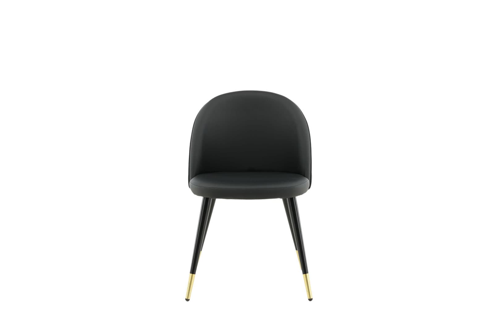 Velvet Esszimmerstuhl PU Kunstleder schwarz.