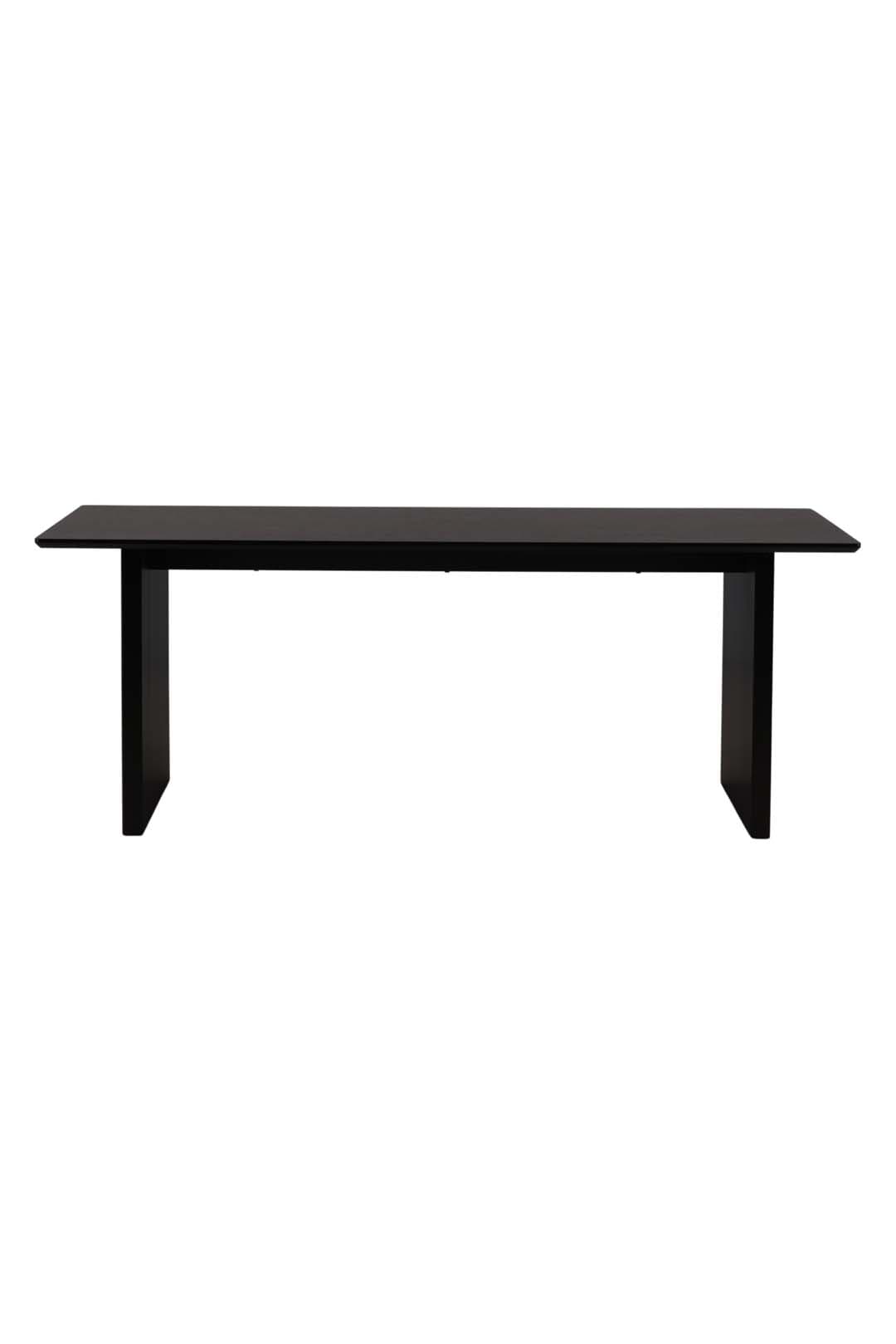 Vail Esstisch 100x200cm schwarz.
