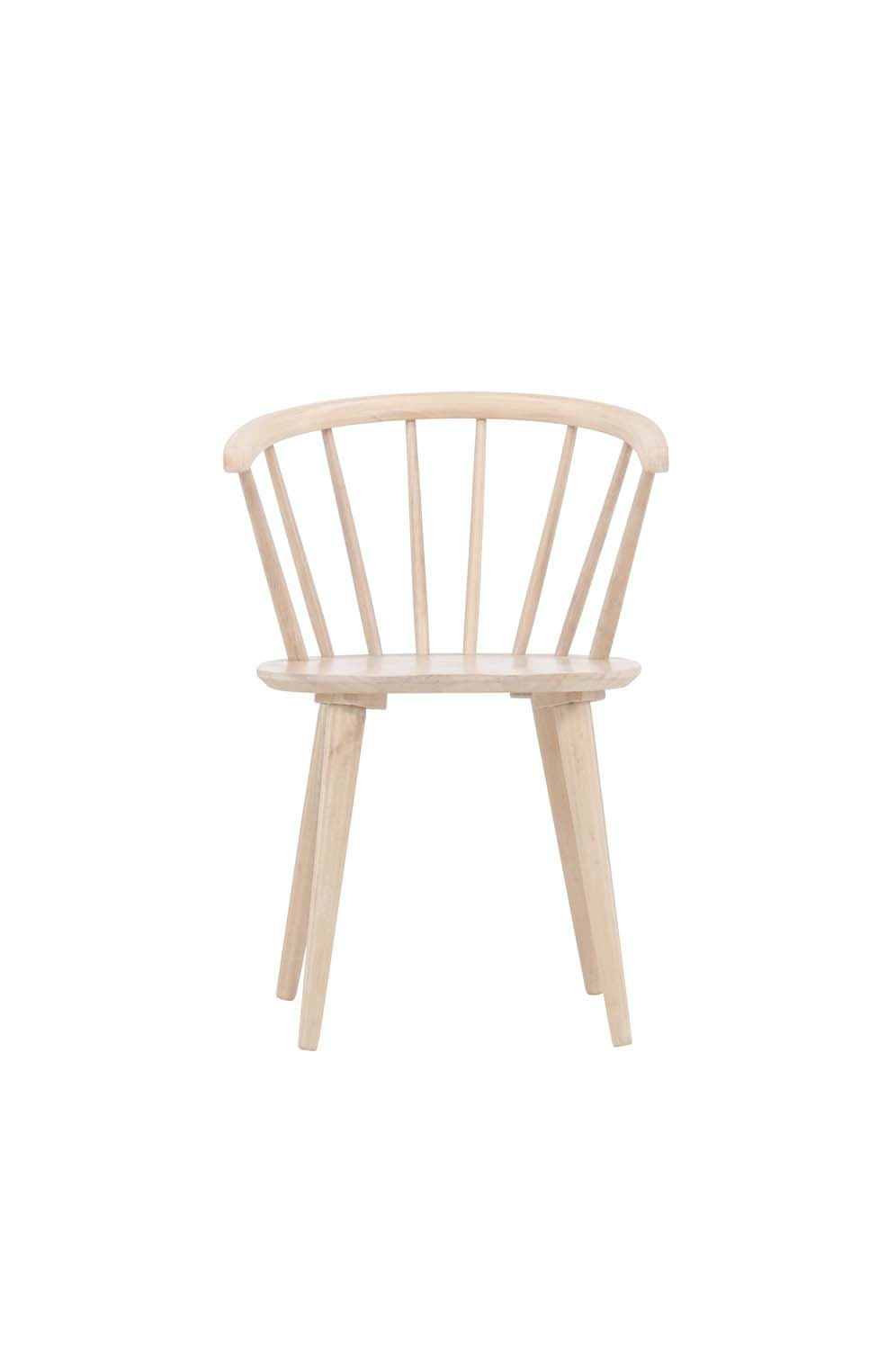 Bobby Esszimmerstuhl mit Armlehne Holz whitewash.