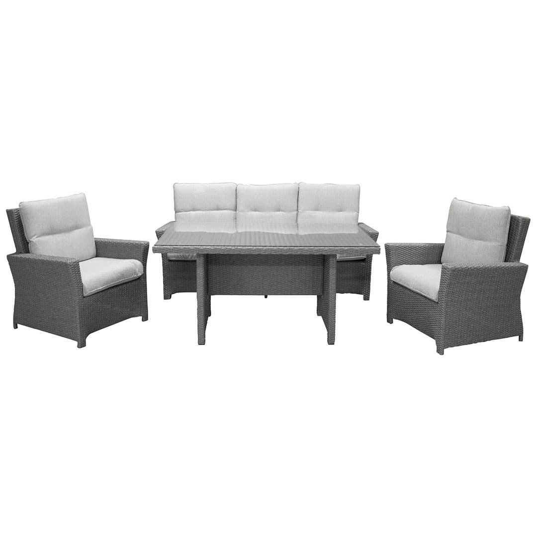 Brentwood Gartenset 4 Teile grau.