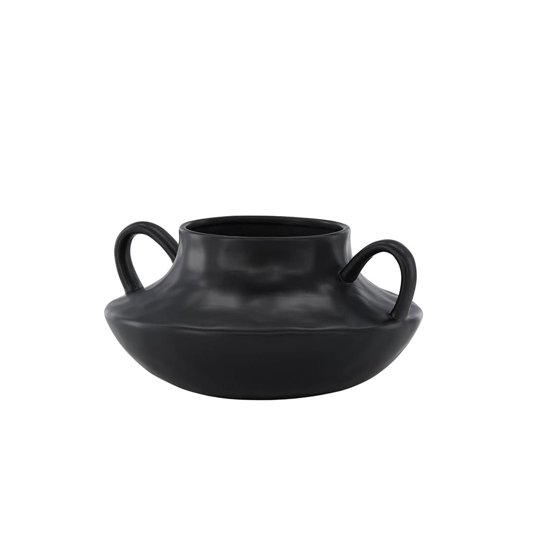 Holda Blumentopf schwarz.