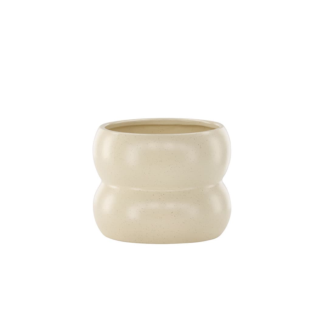 Dapne Blumentopf beige.