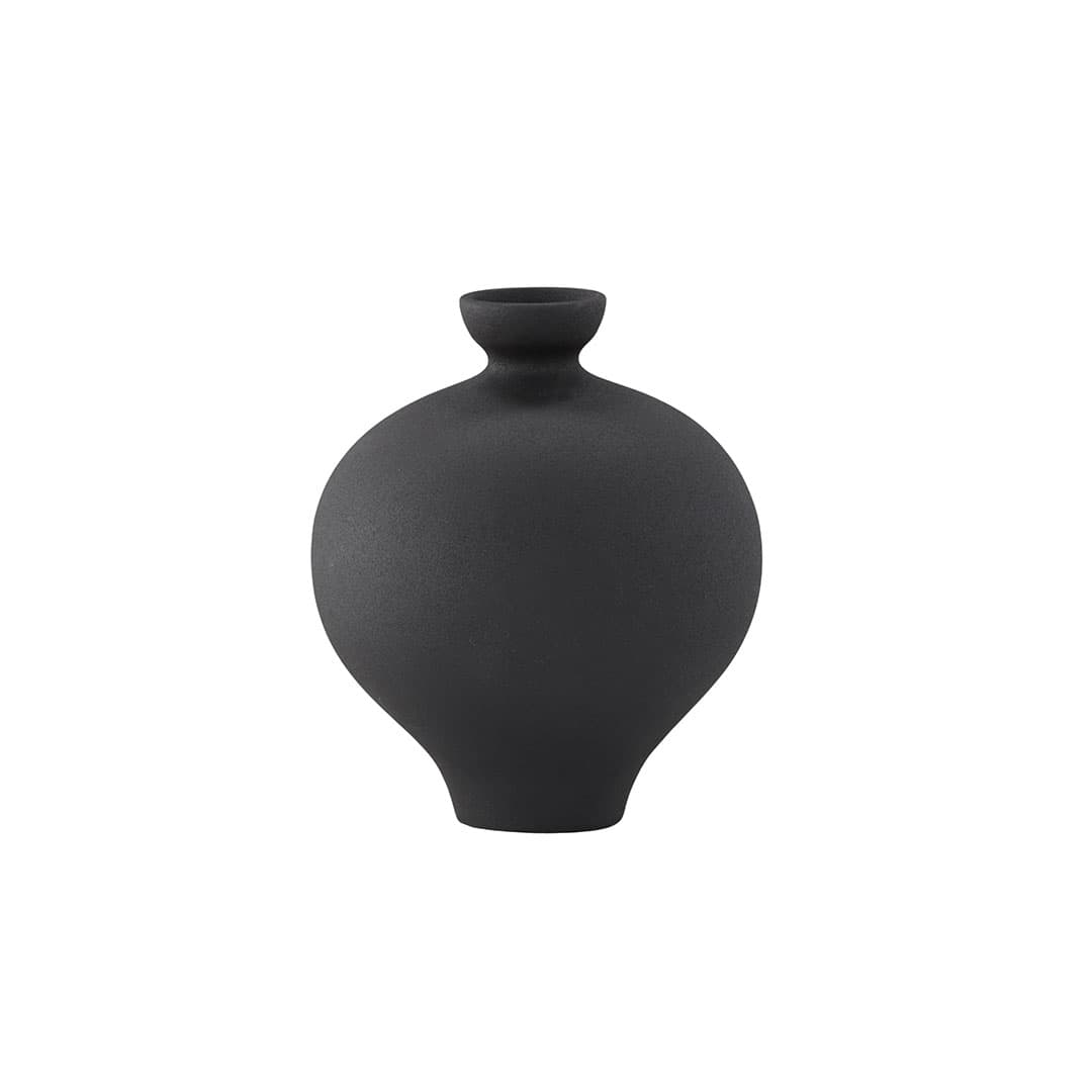Rellis Vase schwarz.