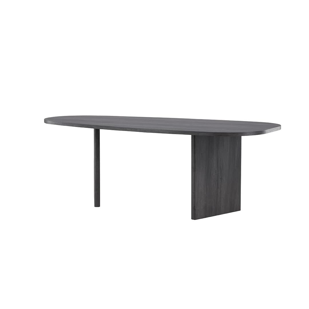 Grönvik Esstisch oval 100x220 cm schwarz.