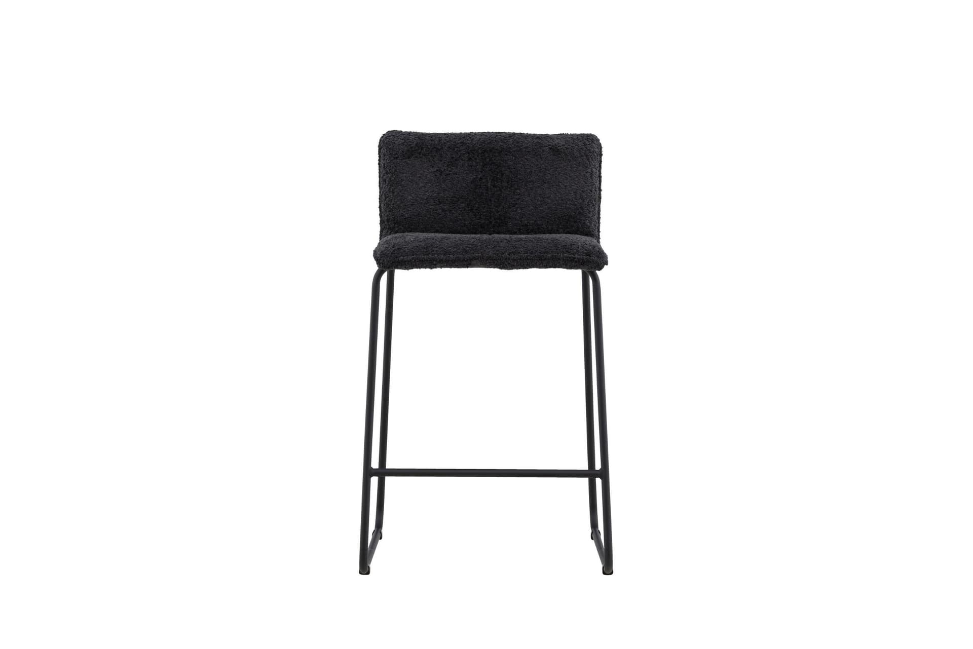 Bisbee Barhocker Bouclé schwarz.