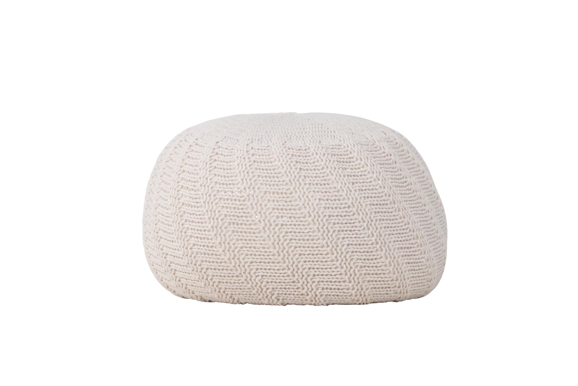 Ted Pouf Ø45 cm Offwhite.