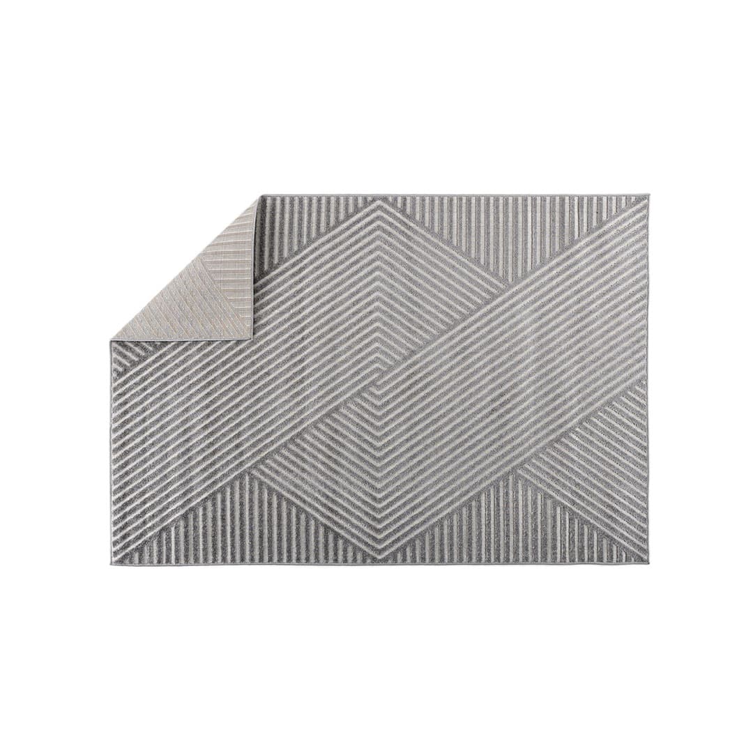 Aron Teppich 240x340 cm grau.