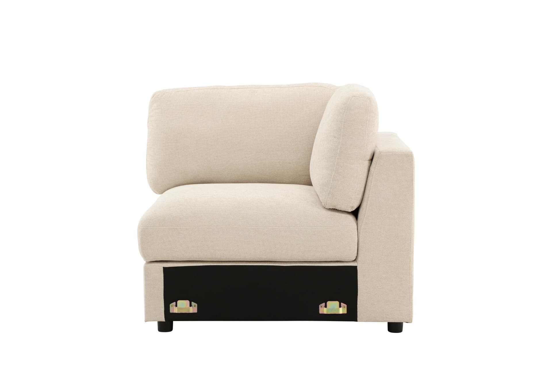Salerno Sofamodul Ecke rechts/links beige.