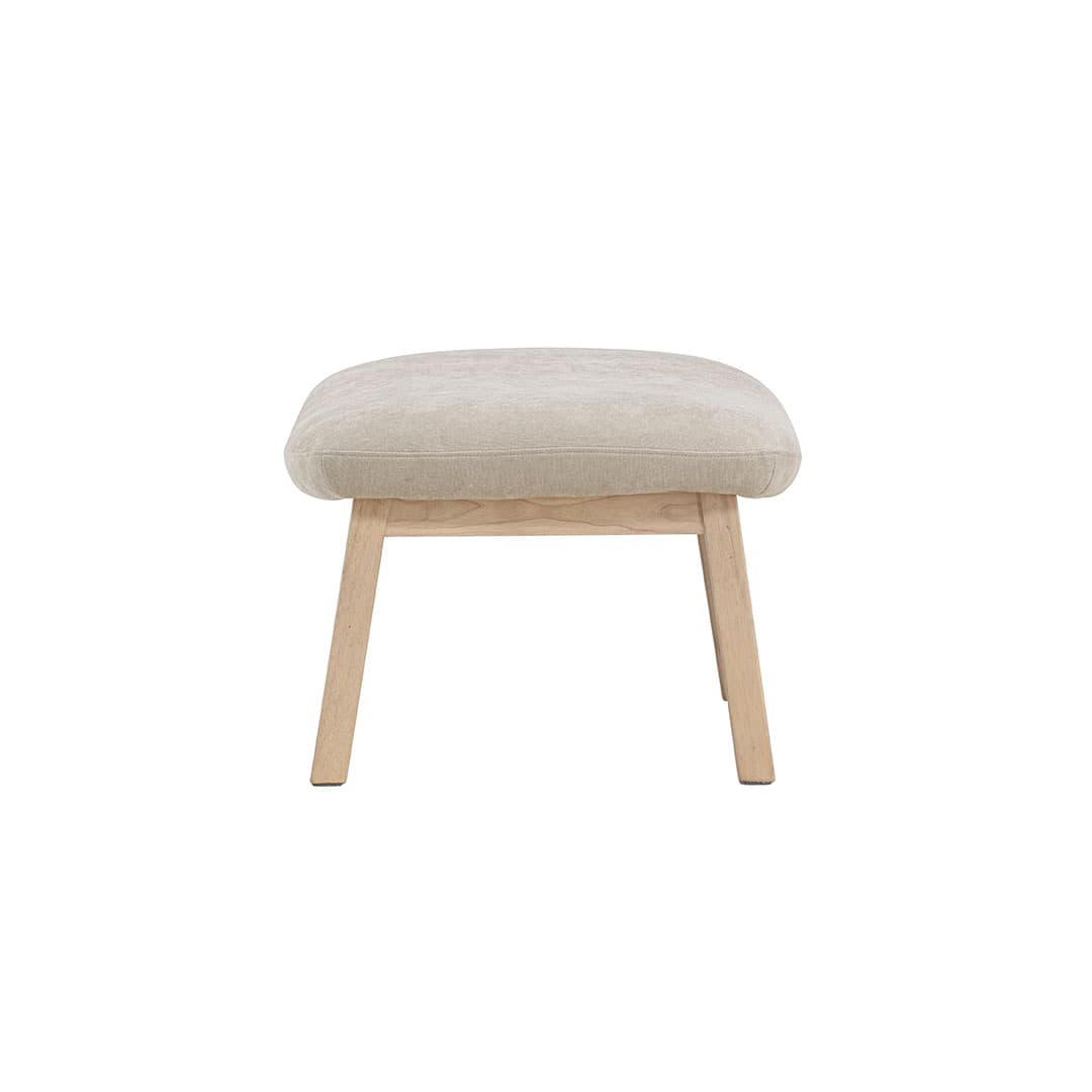 Rile Pouf beige, whitewash.