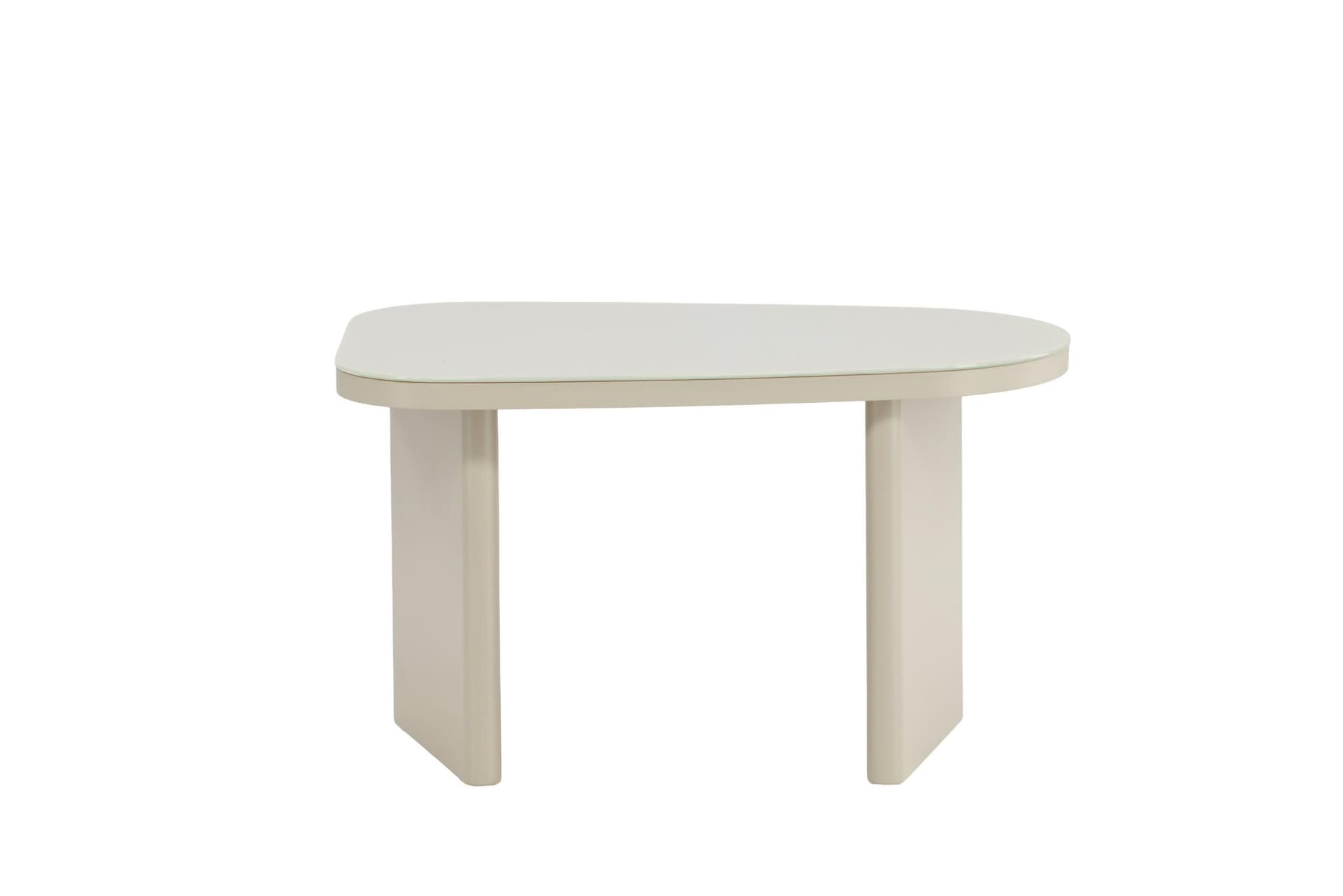 Grönvik Beistelltisch weiß Nachttisch beige.