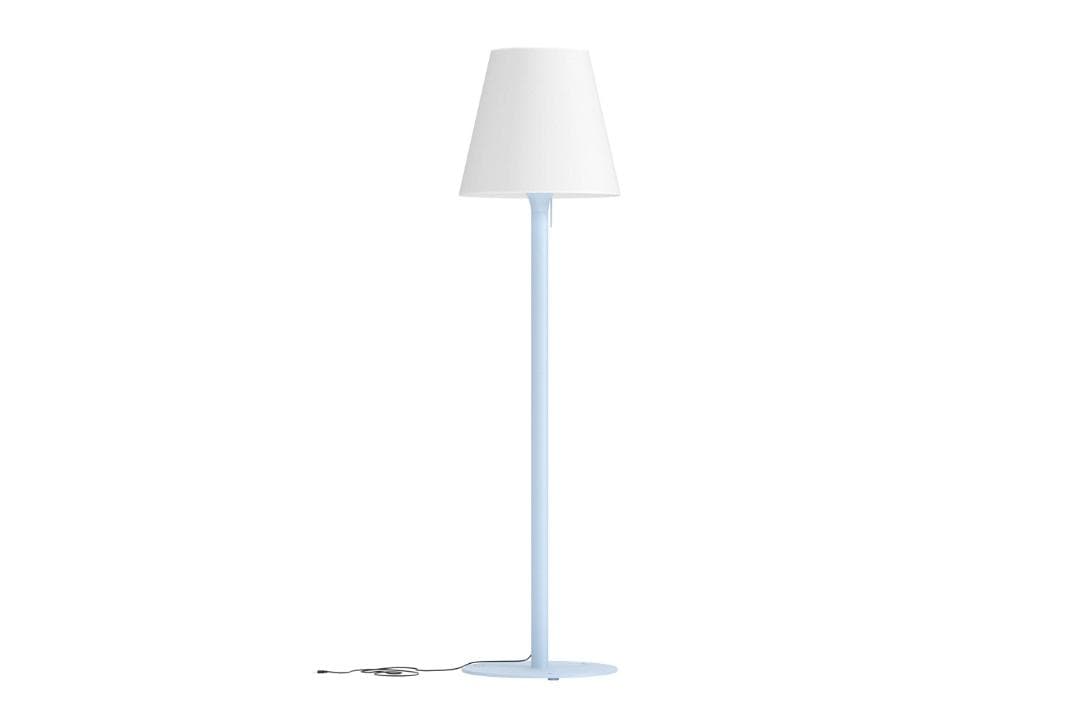 Moris Lampe hellblau.