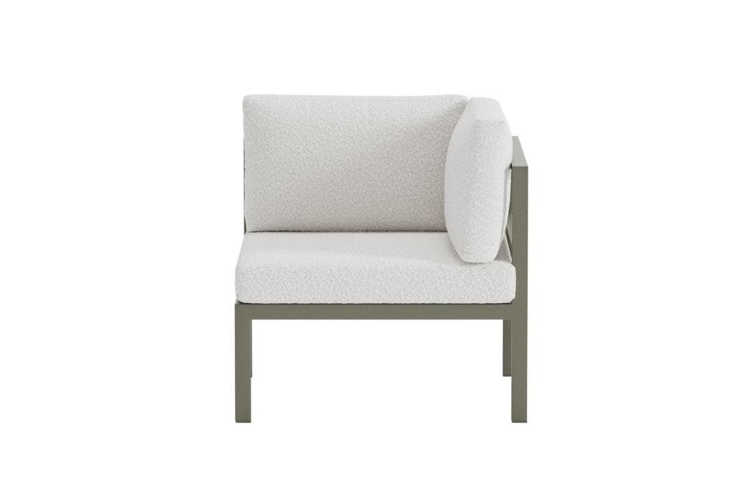 Copacabana Gartensofa Eckmodul braun.
