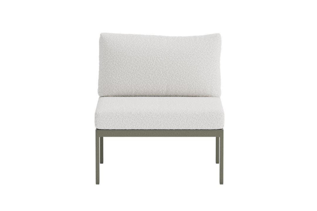 Copacabana Gartensofa Mittelmodul braun.