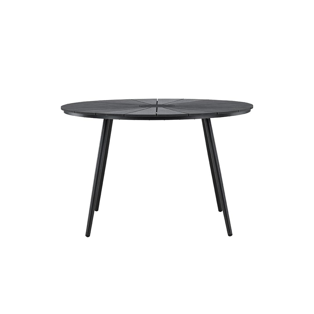 San Vito Gartentisch Ø120cm schwarz.
