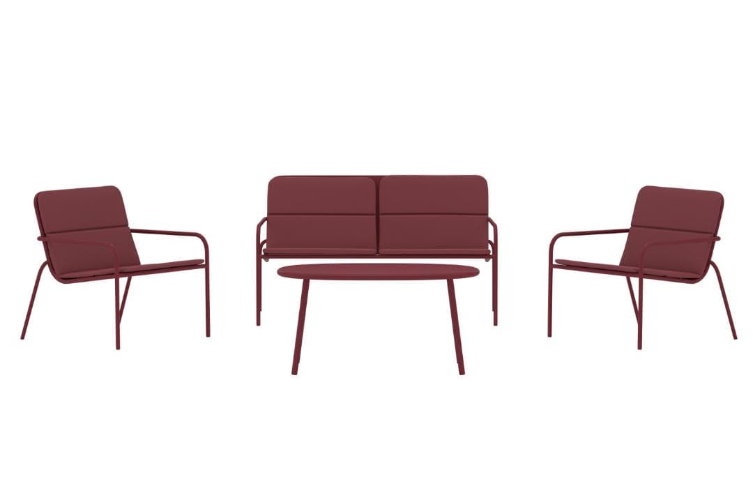 Fourni Sofaset bordeaux.