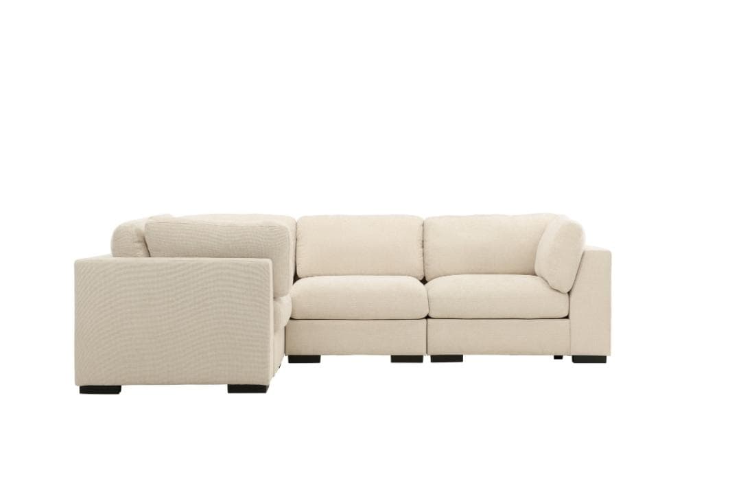 Salerno Ecksofa beige.