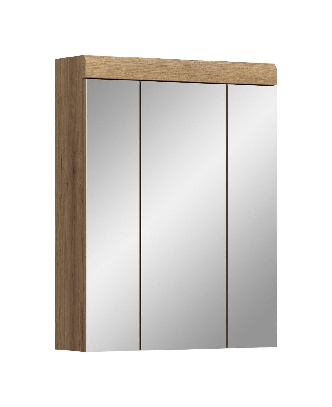 Scout Spiegelschrank Bad 3 Spiegeltüren Eiche Dekor.