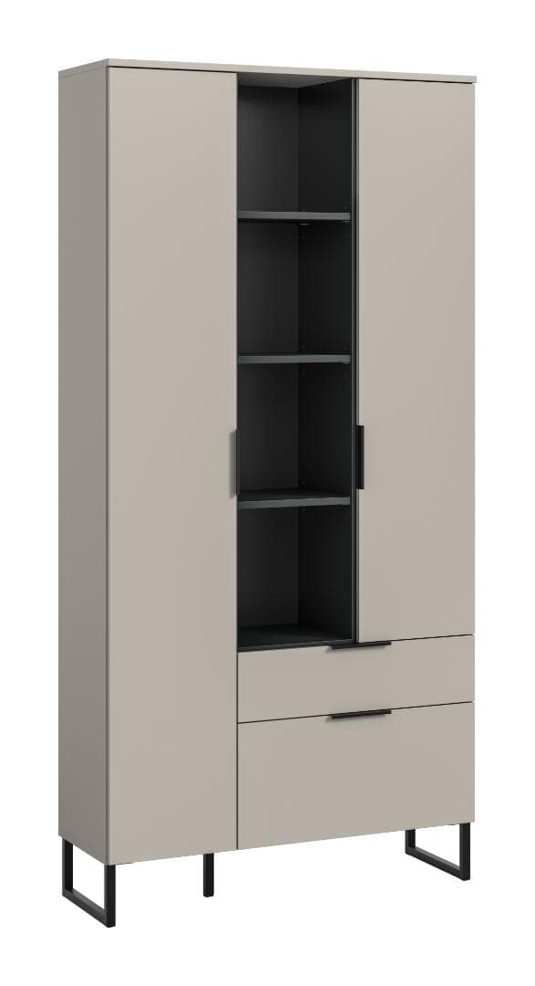 Noida Sideboard 2 Türen, 1 Klappentür, 1 Schublade, 4 Regale Kaschmir Dekor.