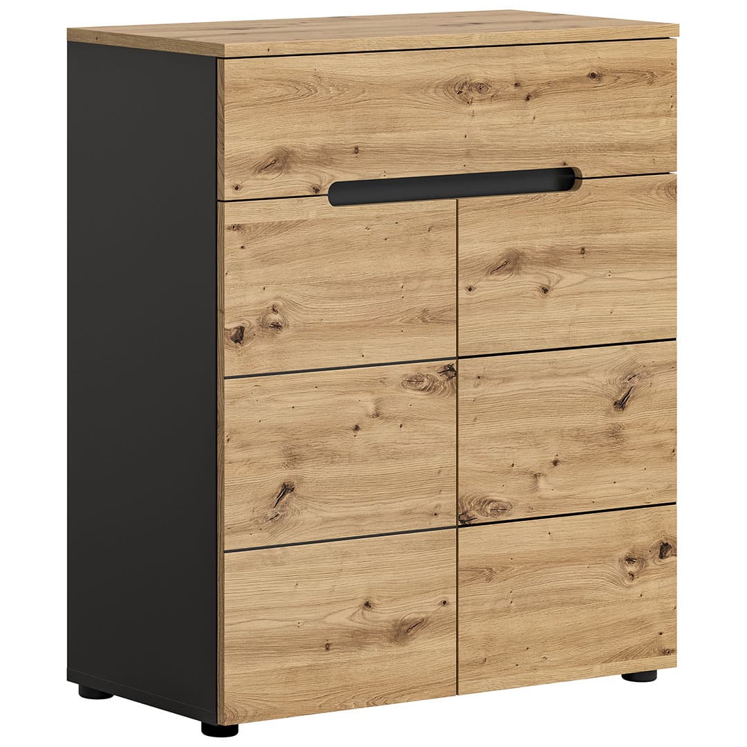 Canu Schuhschrank 1 Schublade 2 Türen Eiche Dekor.