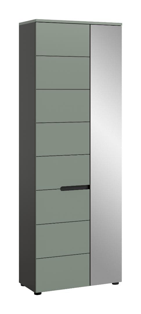Canu Kleiderschrank 1 Tür staubgrün.