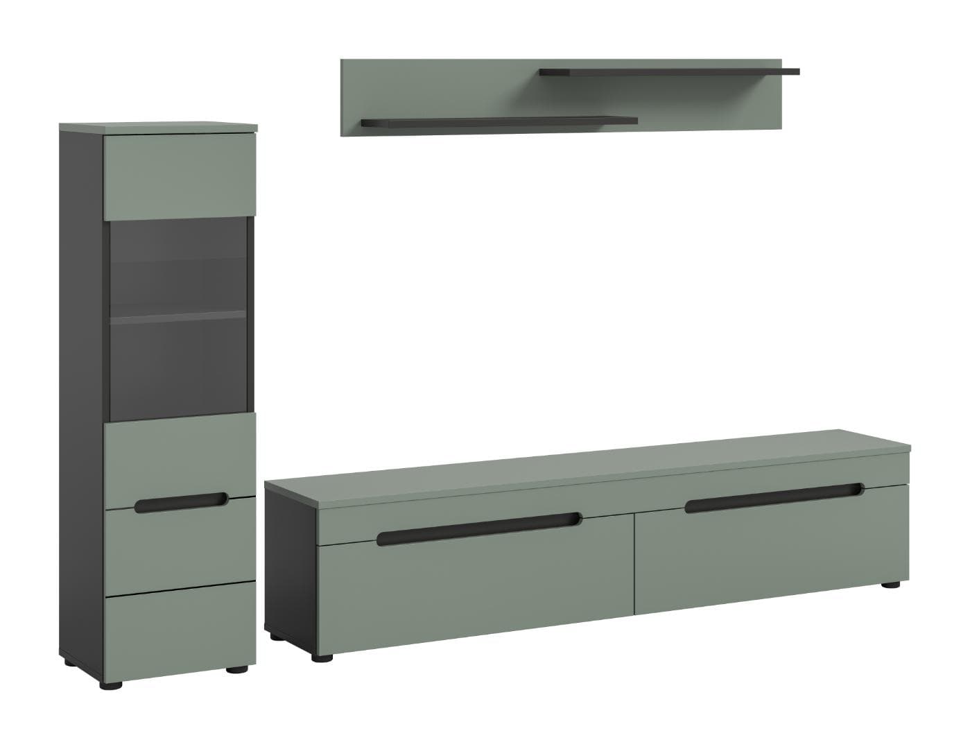 Canu Regal C9 System staubgrün, dunkelgrau.