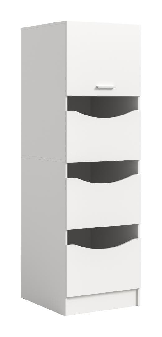 Free Badschrank Für Wäsche 3 Türen, 1 Klappentür Weiß.