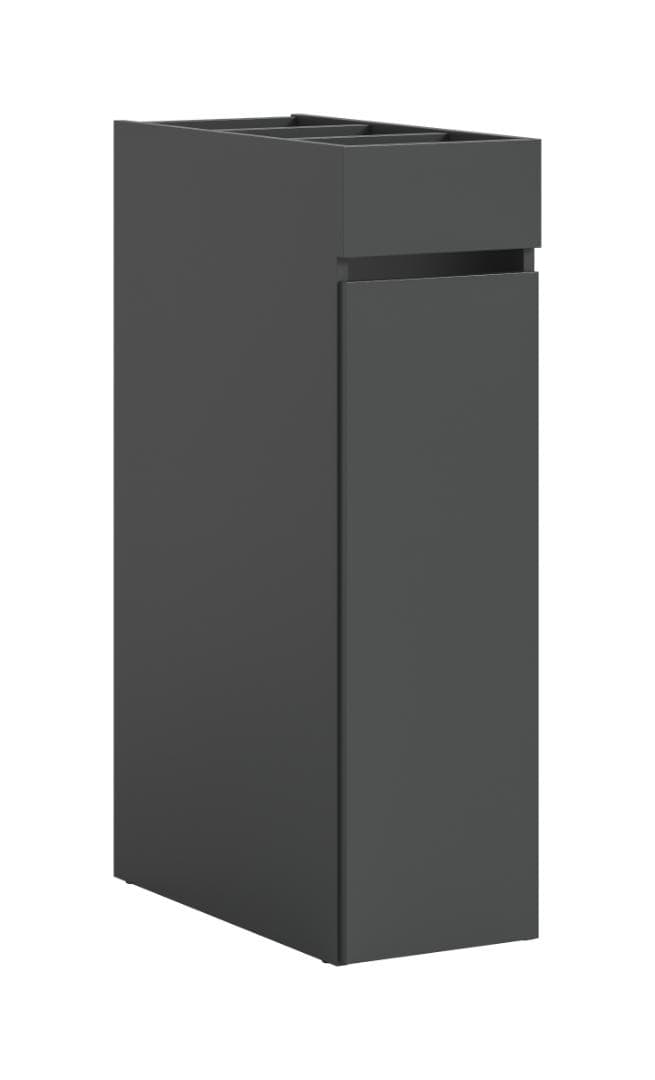 Free Badschrank 1 Schublade, 3 Regale Anthrazit.