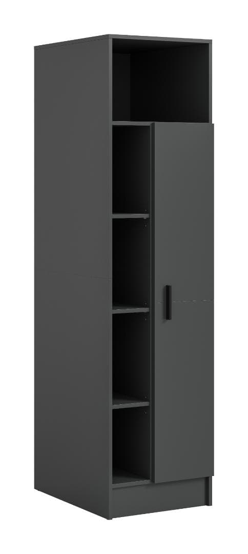 Free Hochschrank Bad 1 Tür, 1 Regal Anthrazit.