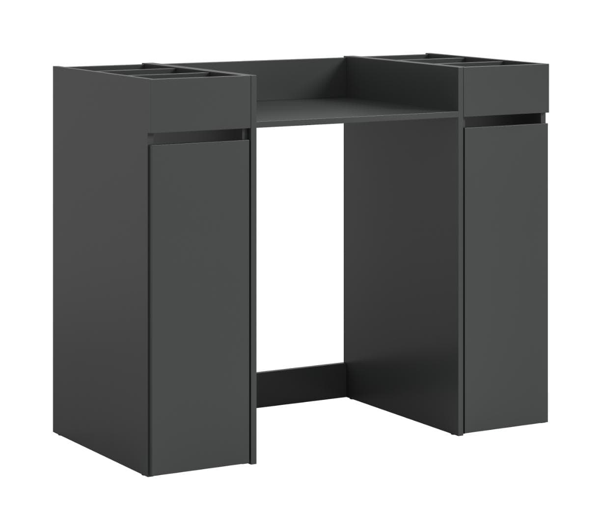 Free Waschmaschinenschrank 2 Schubladen, 8 Regale Anthrazit.