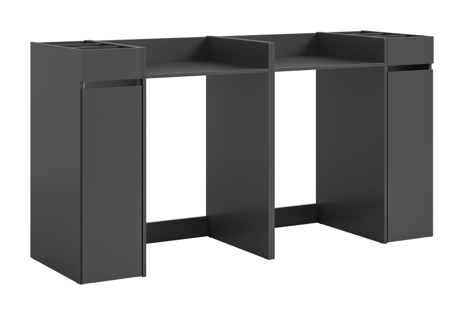 Free Waschmaschinenschrank 2 Schubladen Anthrazit.