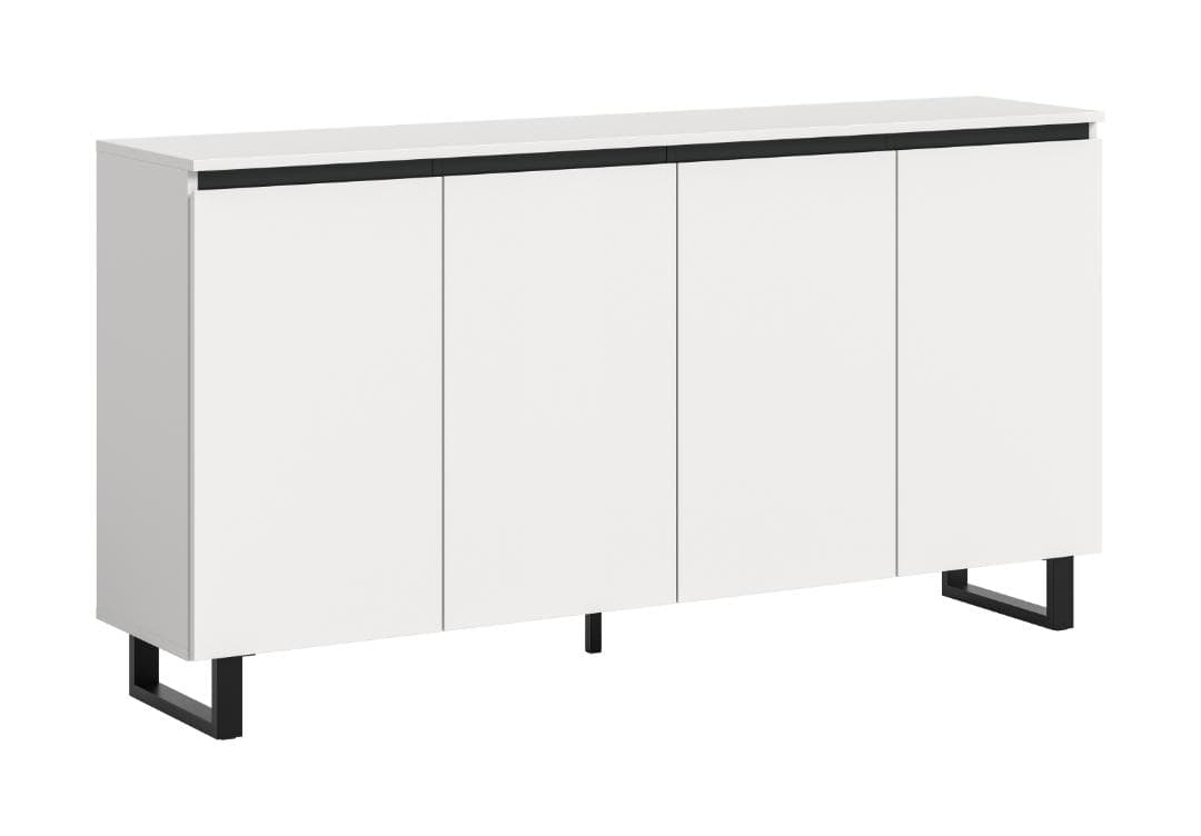 Tomasa Sideboard 4 Türen weiß.