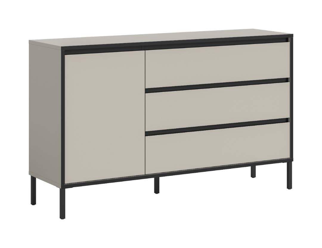 Tron Sideboard 1 Tür, 3 Schubladen Kaschmir Dekor.