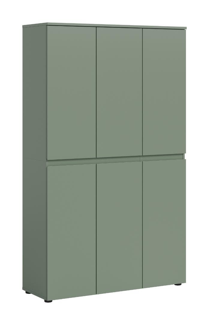 Scarpa Kleiderschrank 6 Türen staubgrün.