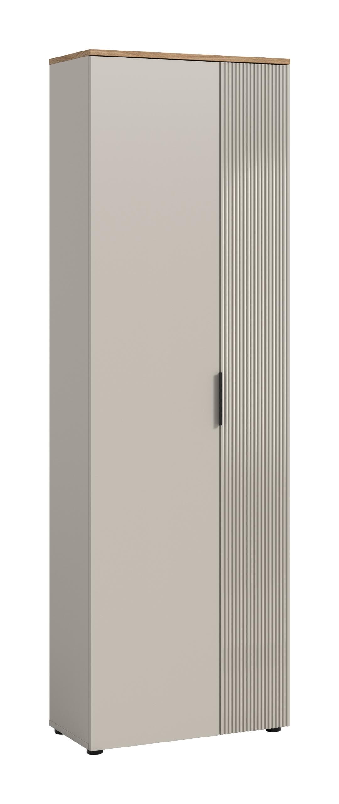 Slide Kleiderschrank 2 Türen Kaschmir Dekor.