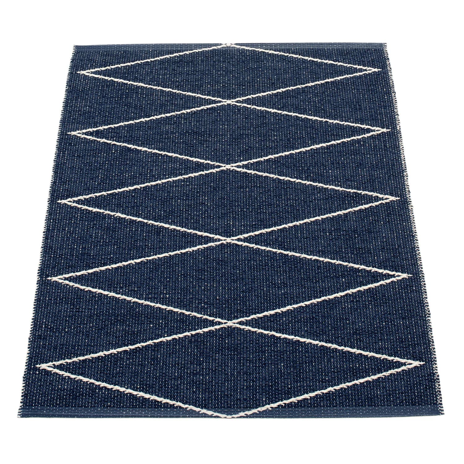 Pappelina, Max Teppich 70x100 cm darkblue / vanilla