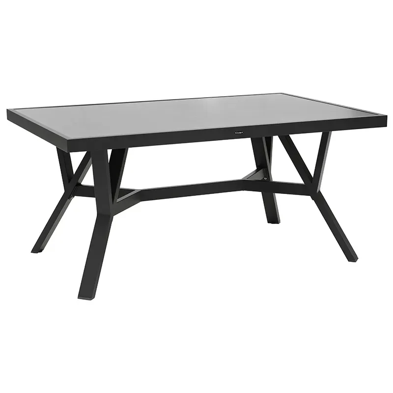 Brafab, Samvaro tisch 90x140 cm inklusive Glasplatte Anthrazit