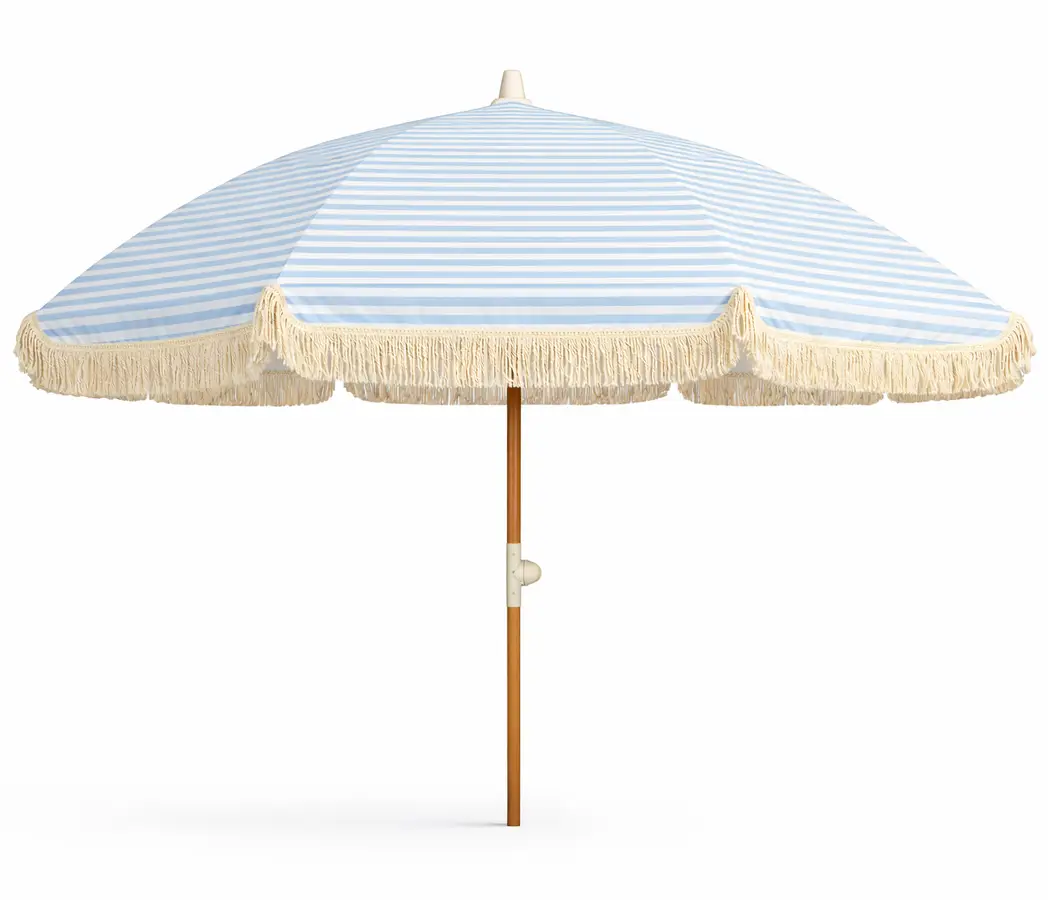Hillerstorp, Sonnenschirm 200 cm Blau/Weiß