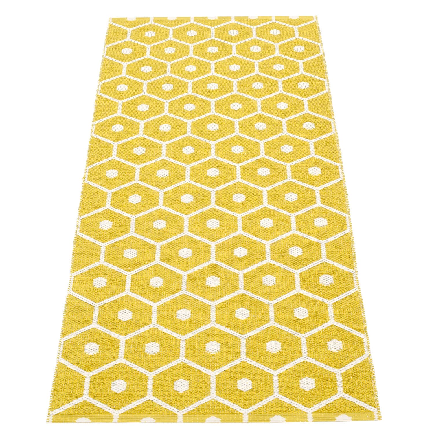 Pappelina, Honey Teppich 70x160 cm mustard / vanilla