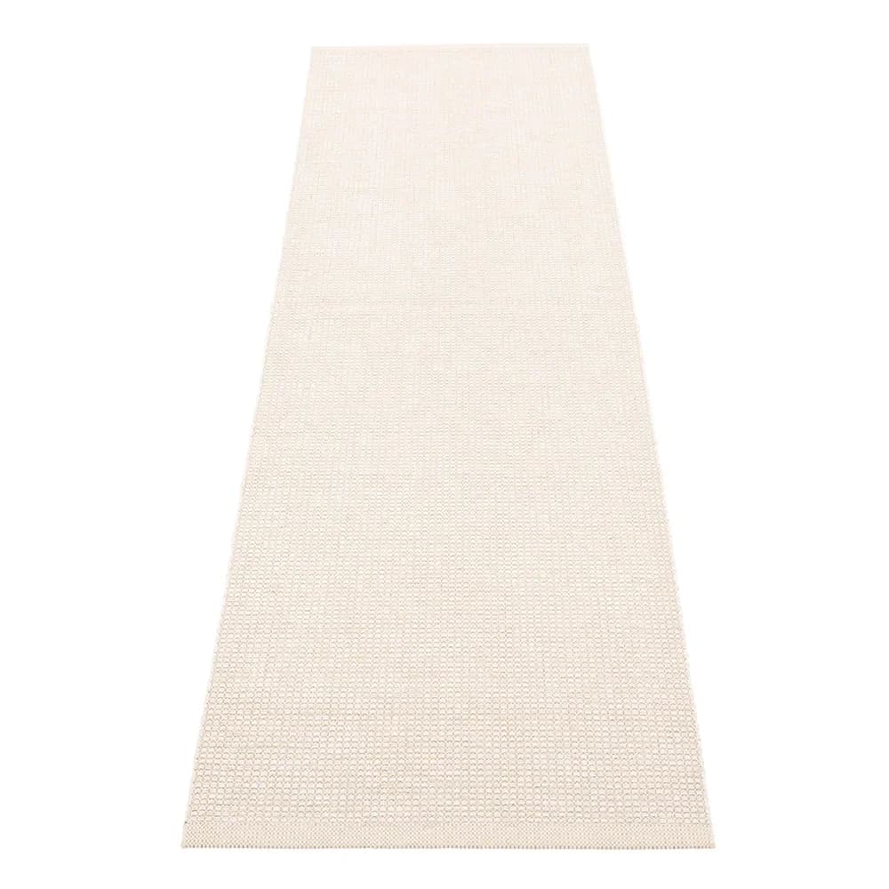 Pappelina, Emm teppich 70 x 240 cm Vanilla/White Metallic