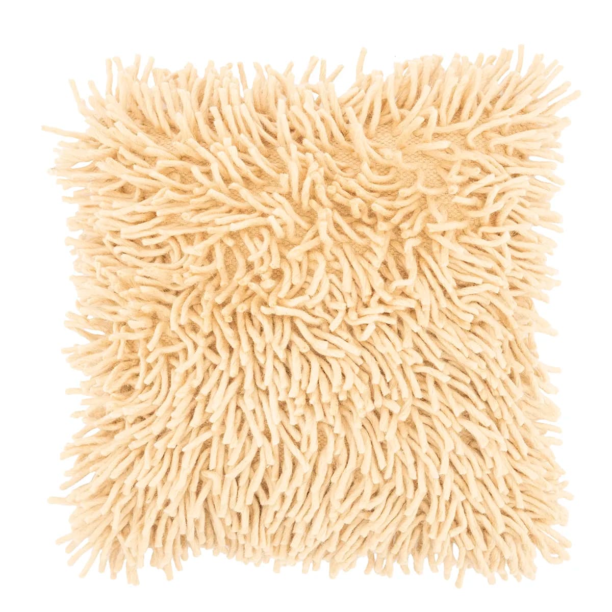 By-Boo, Dekokissen aus Baumwolle Moppy Beige 50x50 cm