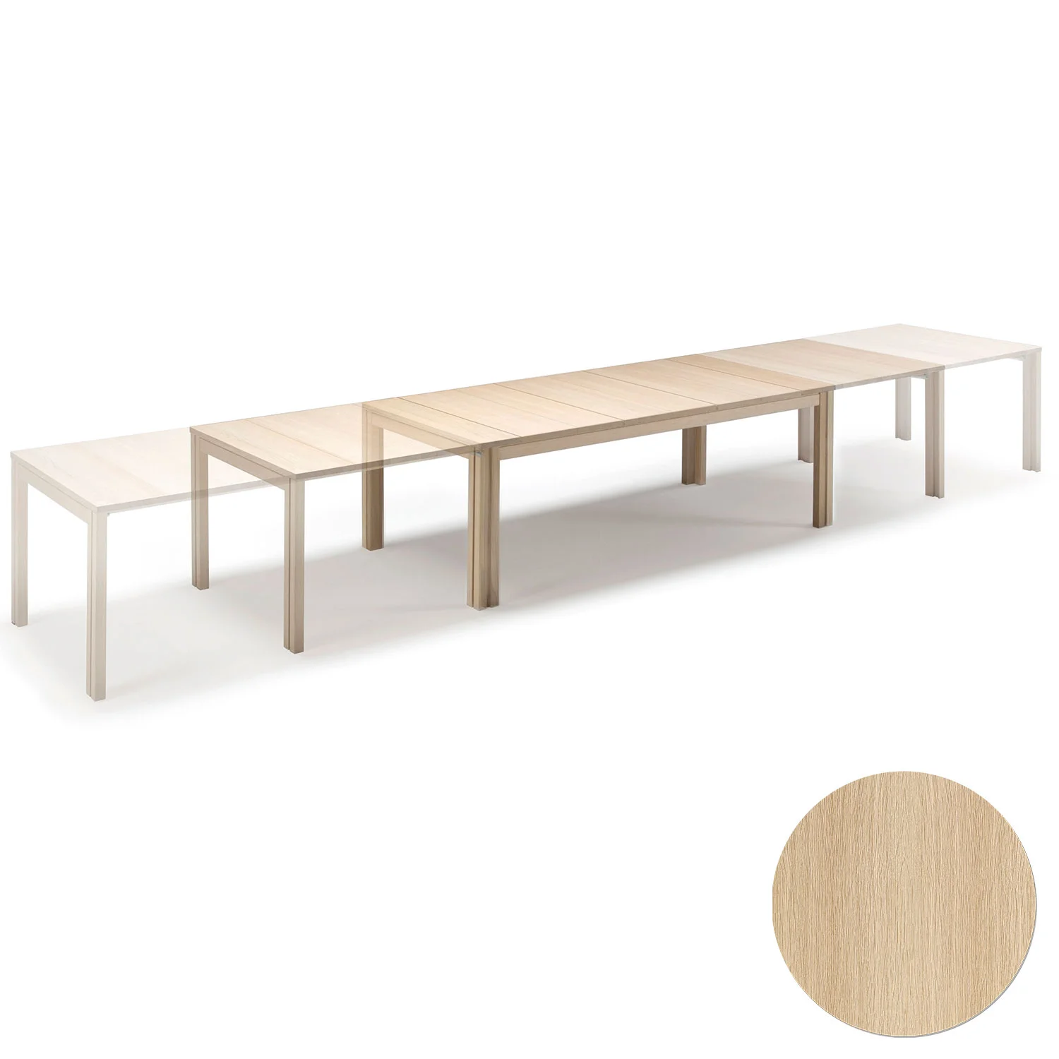 Skovby, Sm24 Tisch Eiche Massiv Lack 200-356(512)X100X73Cm