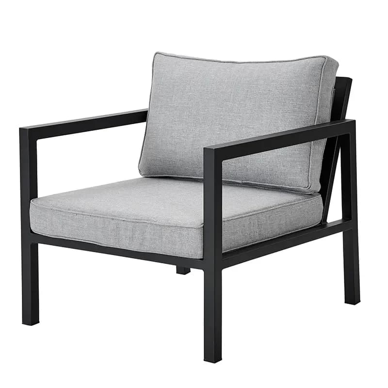 Brafab, Belfort sessel inklusive Kissen schwarz / Peral Grey