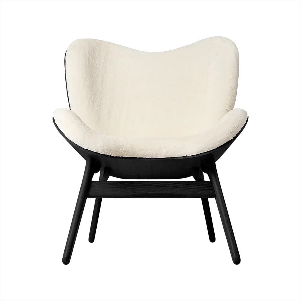 Umage, A Conversation Piece Loungesessel Black Oak/Teddy White