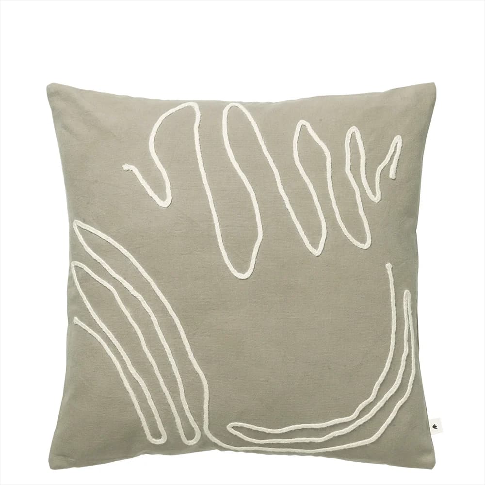 Ferm Living, Jot Kissenbezug 50x50 - Elm Green