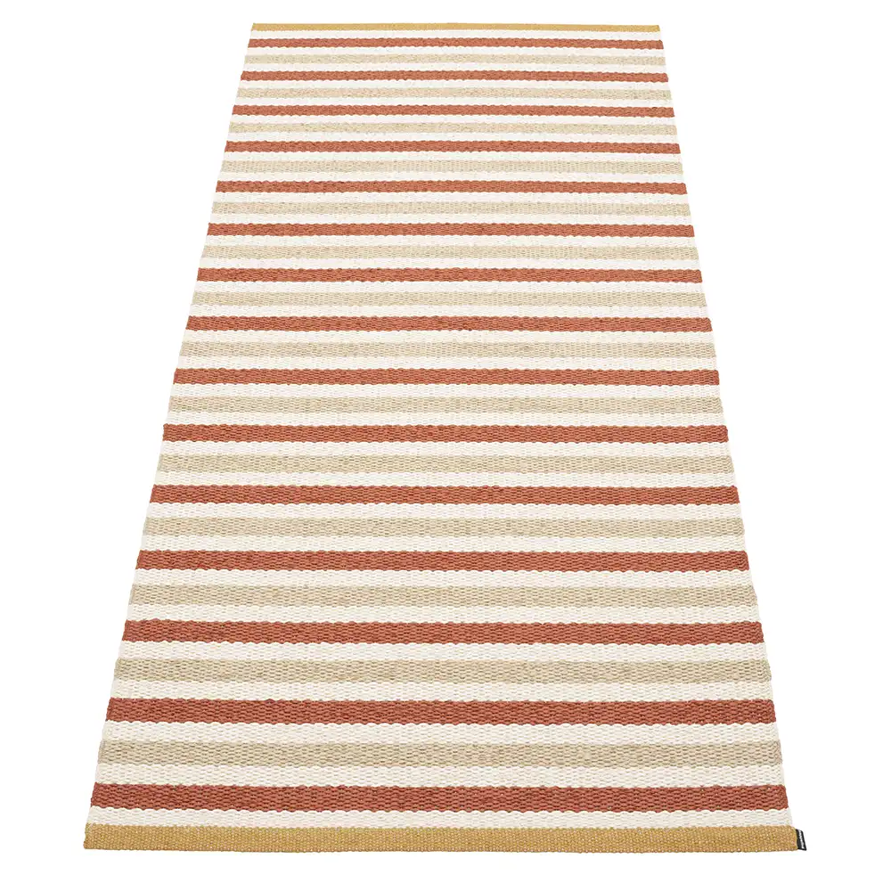 Pappelina, Teo Teppich 85x200 cm Brick/Beige/Vanilla